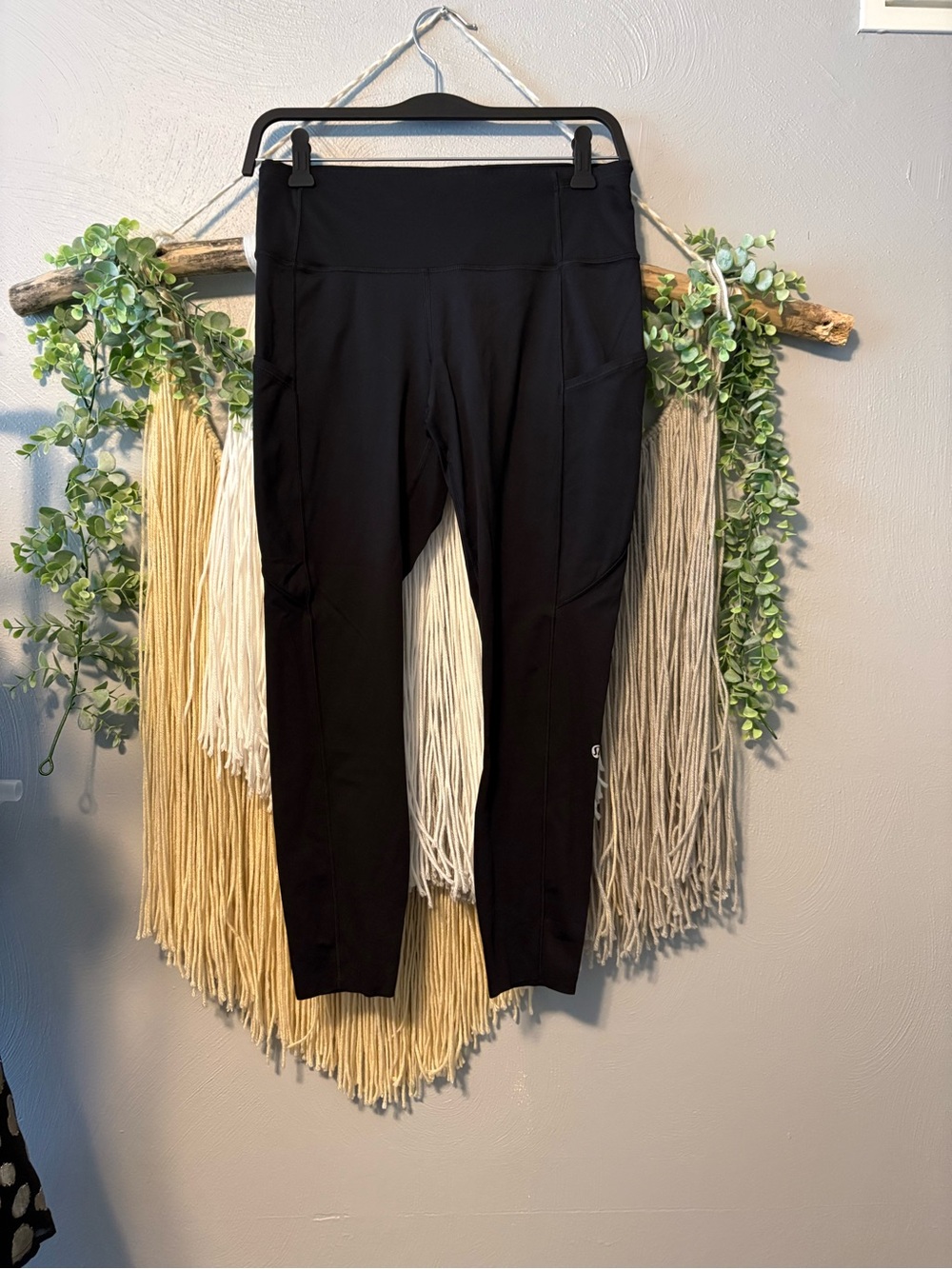 lululemon athletica Black High-Rise Leggings with Side Pockets